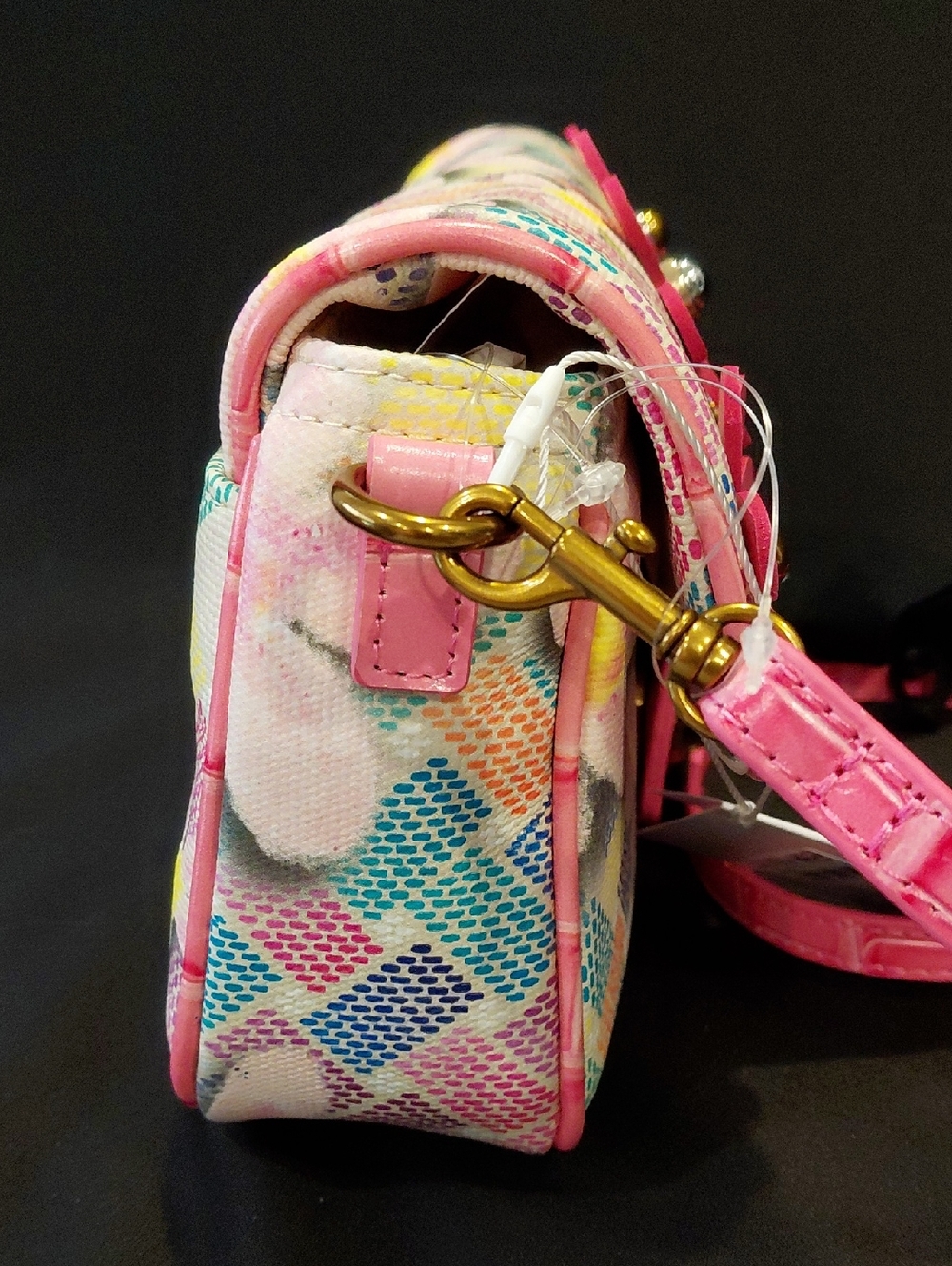 KURT GEIGER LONDON CAMDON FLAP FLOWER SHOULDER/CROSSBODY - Picture 8 of 12